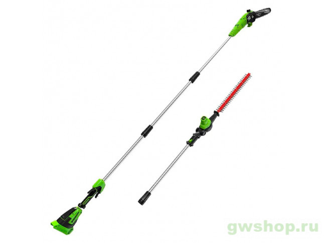 Высоторез-кусторез аккумуляторный GREENWORKS G40PSH (2 в 1, 40V, ,бесщеточный,без АКБ и ЗУ) 1303907
